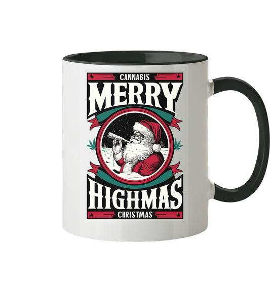Cannabis Highmas - Tasse zweifarbig