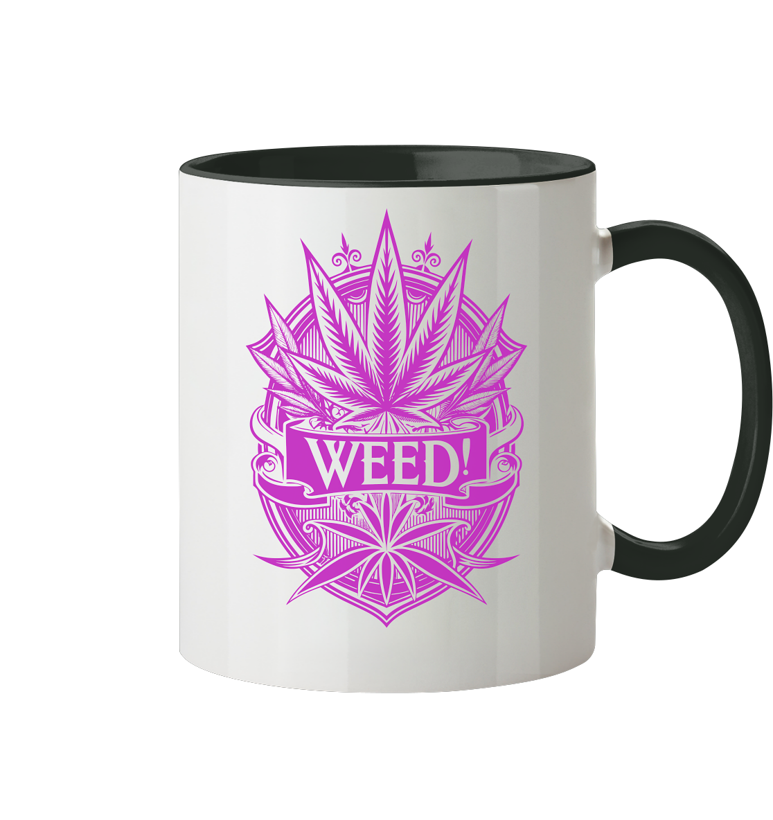 Pink Weed - Tasse zweifarbig