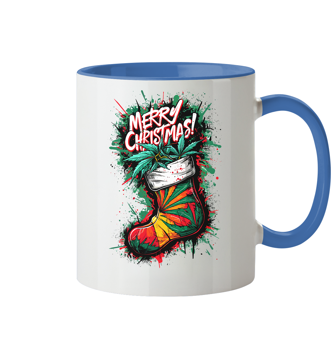 Christmas Boots - Tasse zweifarbig