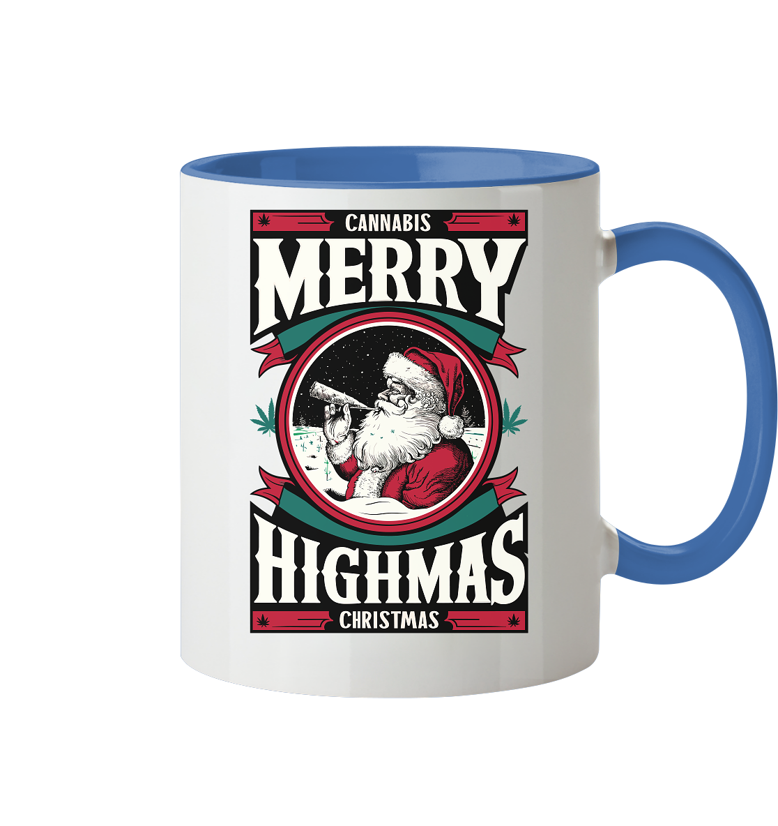 Cannabis Highmas - Tasse zweifarbig