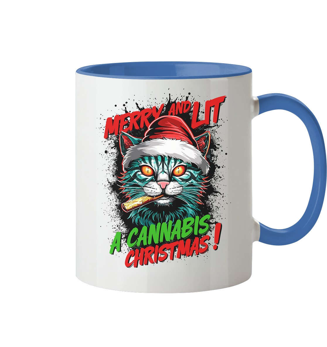 Cannabis Christmas - Tasse zweifarbig