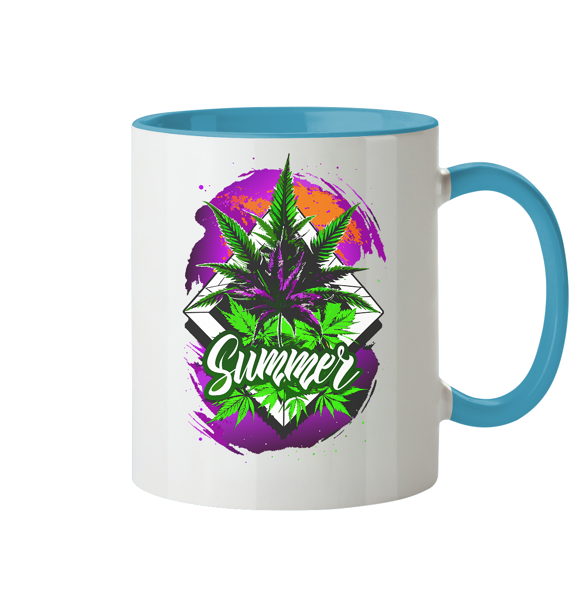 Purple Summer - Tasse zweifarbig