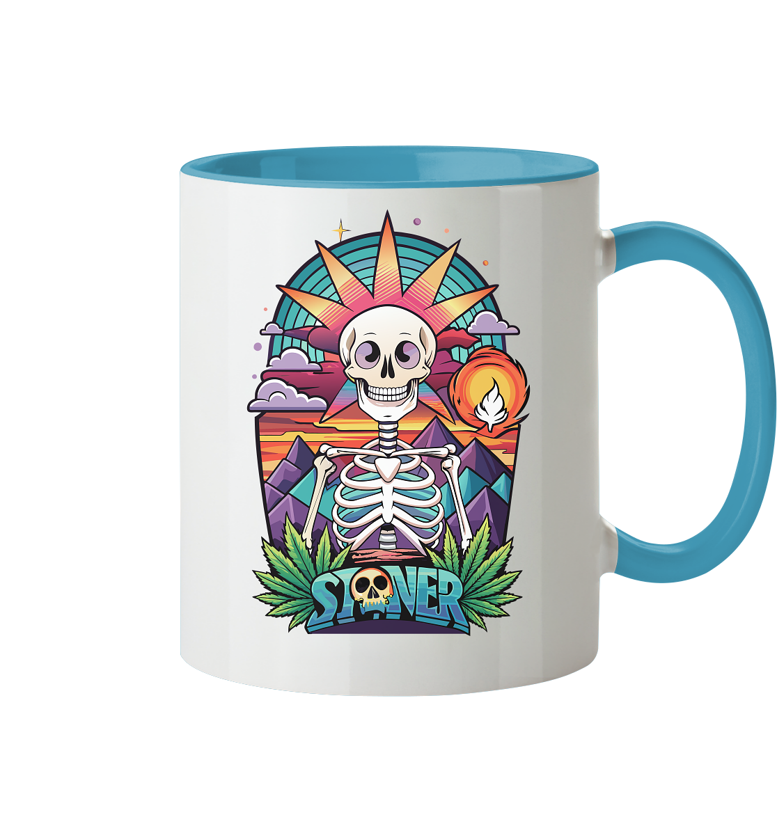 Color Stoner Skeleton - Tasse zweifarbig