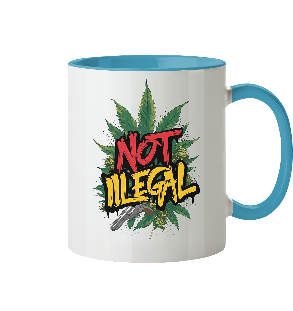 Not Illegal - Tasse zweifarbig