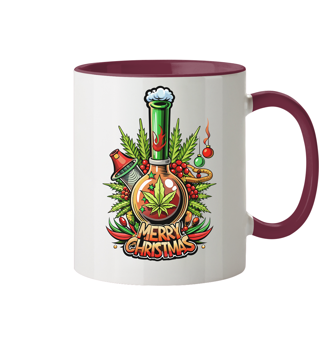 Bong Christmas - Tasse zweifarbig