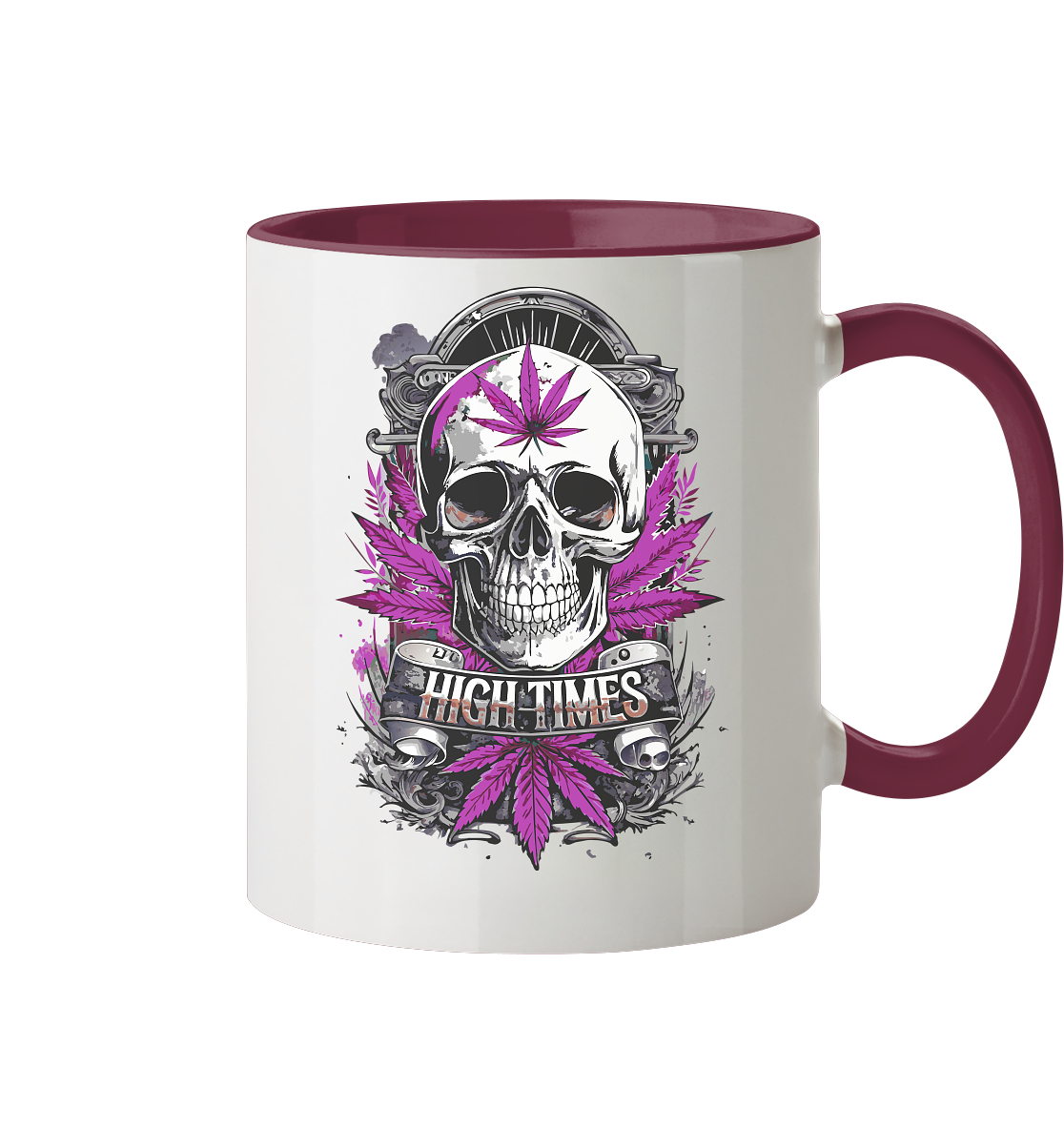 High Times Skull Purple - Tasse zweifarbig