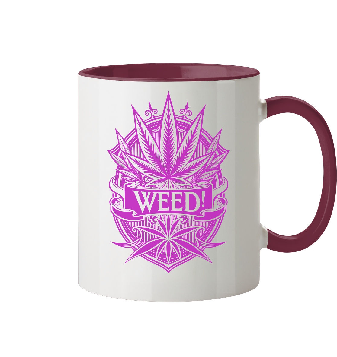 Pink Weed - Tasse zweifarbig