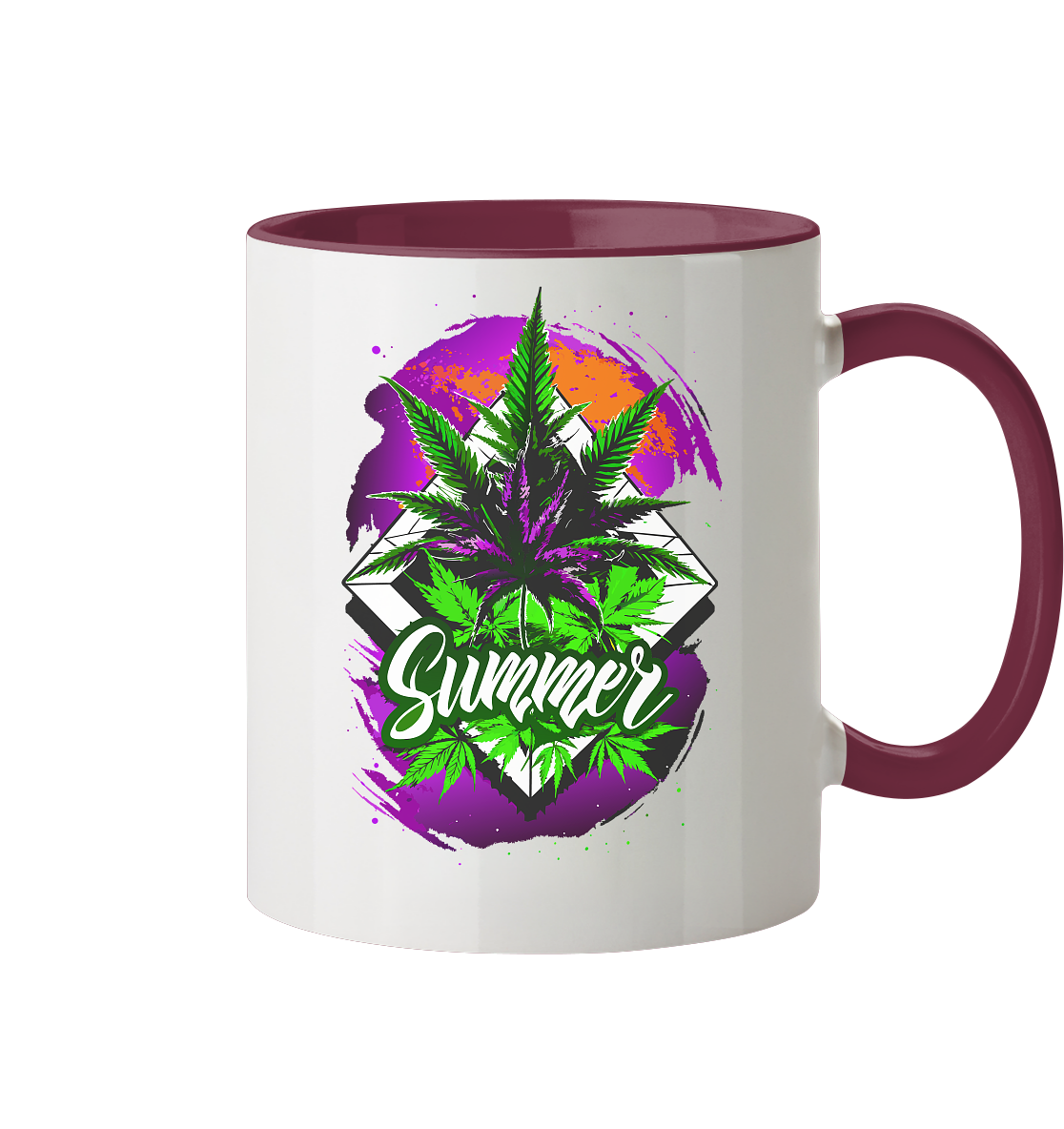 Purple Summer - Tasse zweifarbig