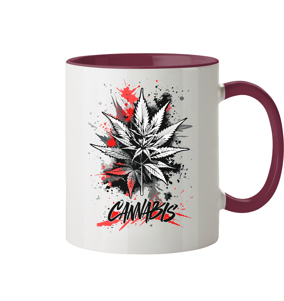 Red Cannabis - Tasse zweifarbig