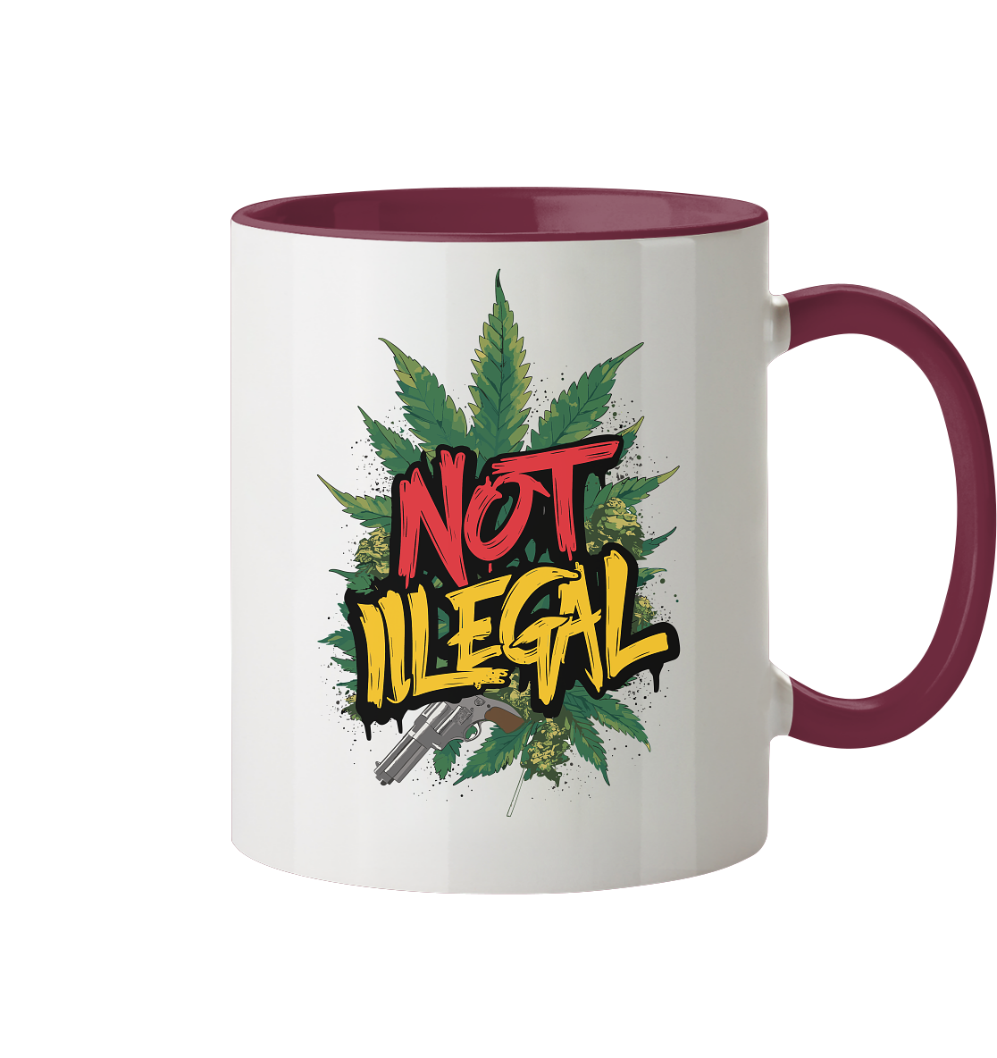 Not Illegal - Tasse zweifarbig