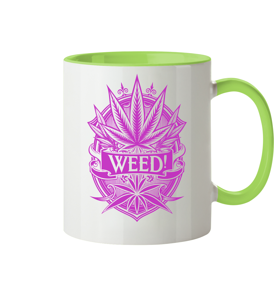 Pink Weed - Tasse zweifarbig