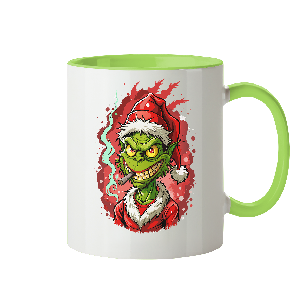 Angry Grinch - Tasse zweifarbig