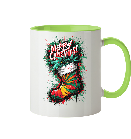 Christmas Boots - Tasse zweifarbig
