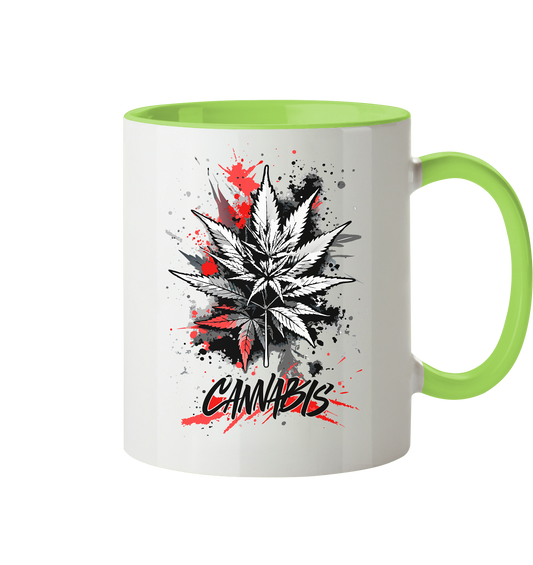 Red Cannabis - Tasse zweifarbig