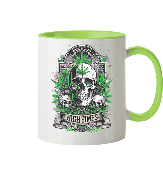 High Times Skull Green - Tasse zweifarbig