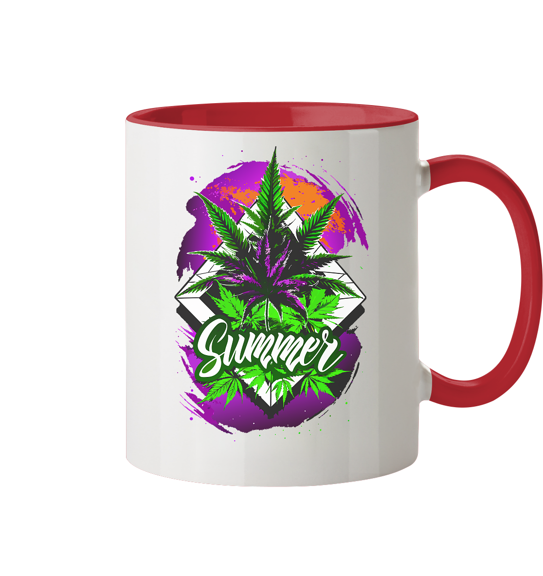 Purple Summer - Tasse zweifarbig