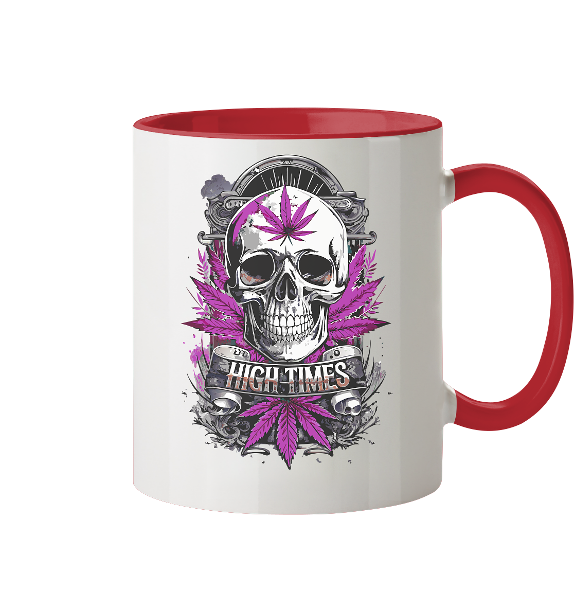 High Times Skull Purple - Tasse zweifarbig