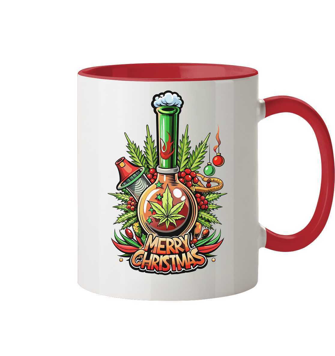 Bong Christmas - Tasse zweifarbig