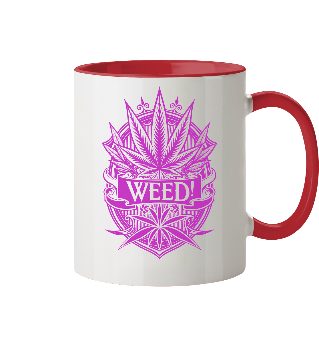 Pink Weed - Tasse zweifarbig