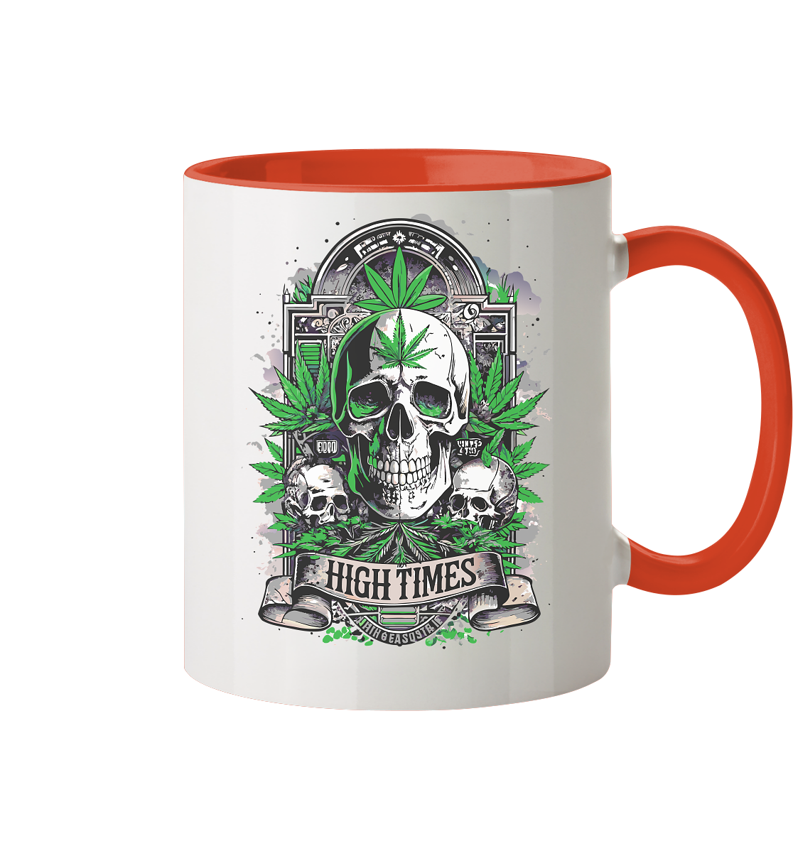 High Times Skull Green - Tasse zweifarbig