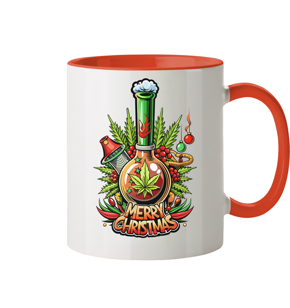 Bong Christmas - Tasse zweifarbig