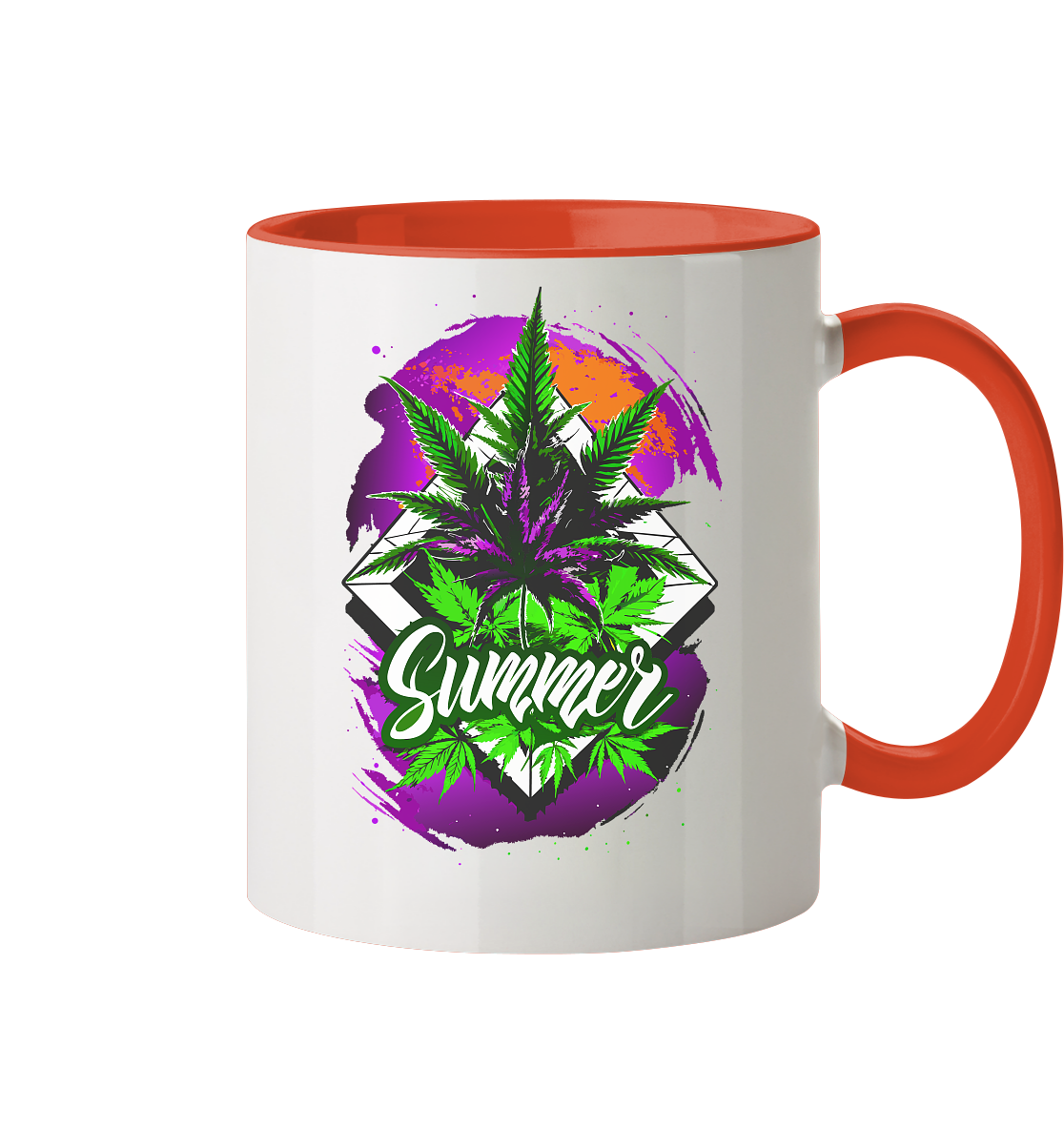 Purple Summer - Tasse zweifarbig