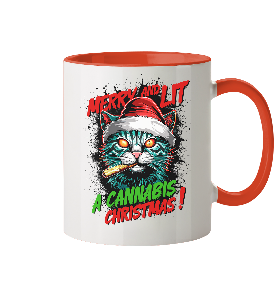 Cannabis Christmas - Tasse zweifarbig