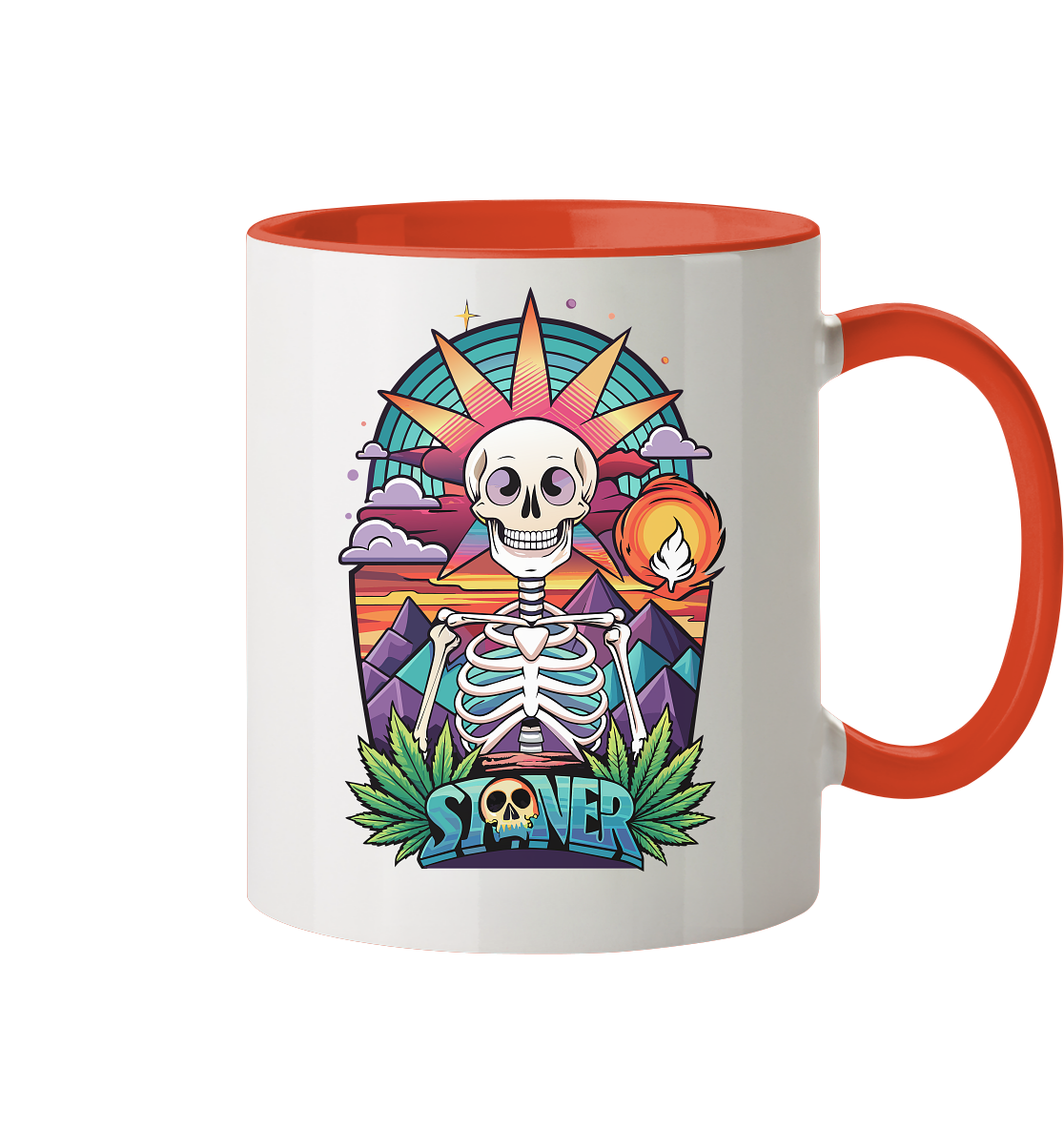 Color Stoner Skeleton - Tasse zweifarbig