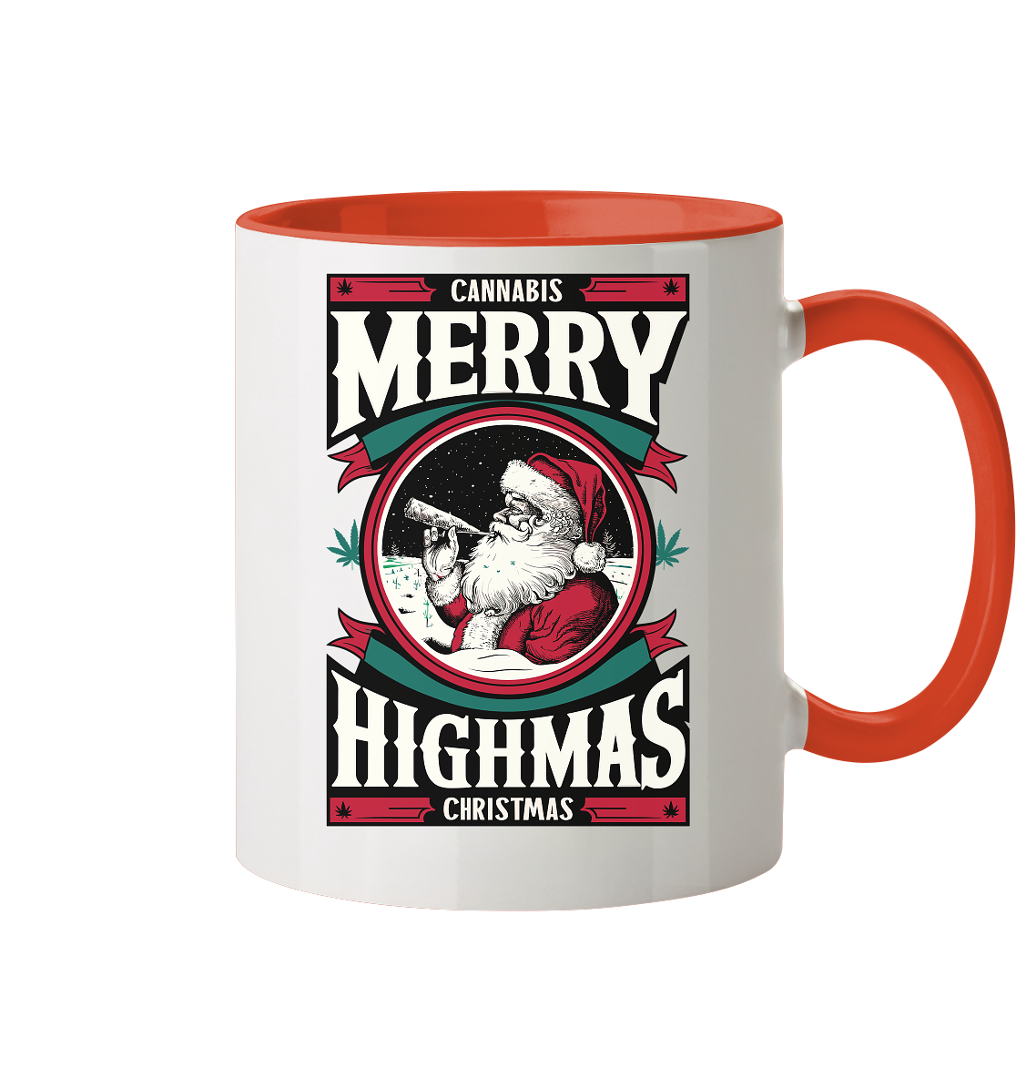 Cannabis Highmas - Tasse zweifarbig