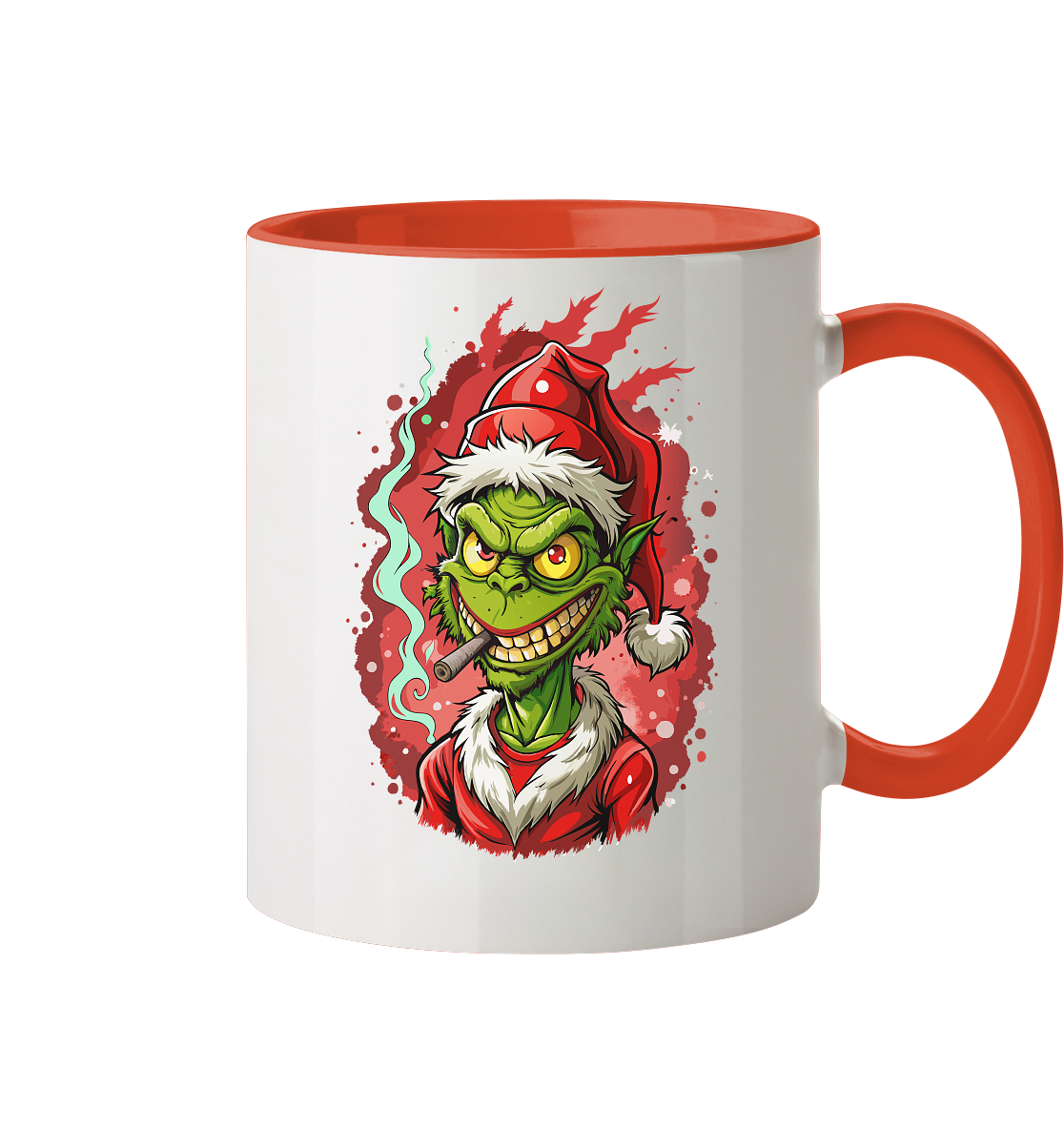 Angry Grinch - Tasse zweifarbig
