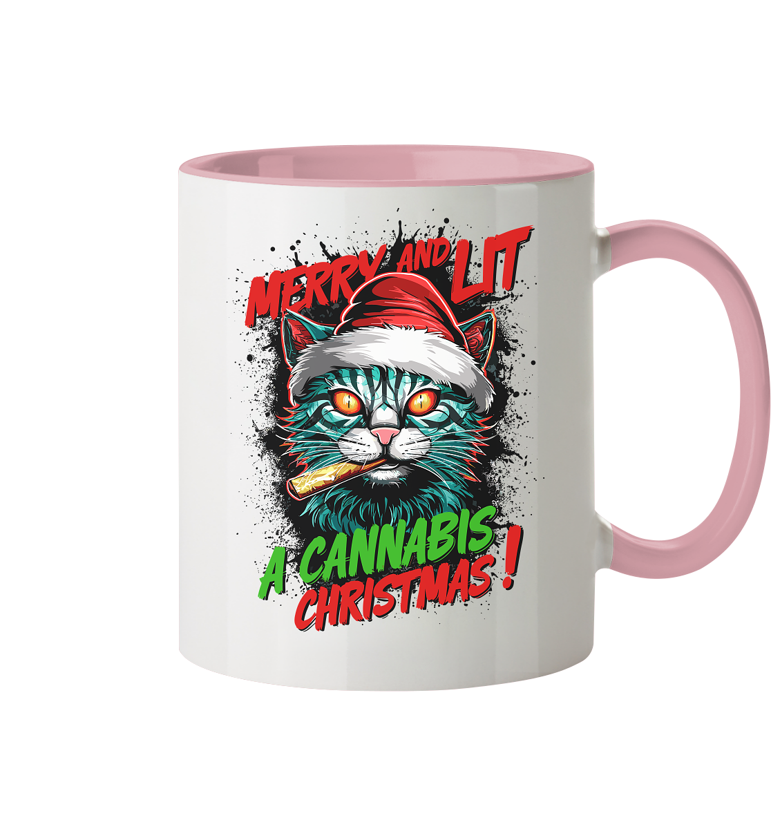 Cannabis Christmas - Tasse zweifarbig