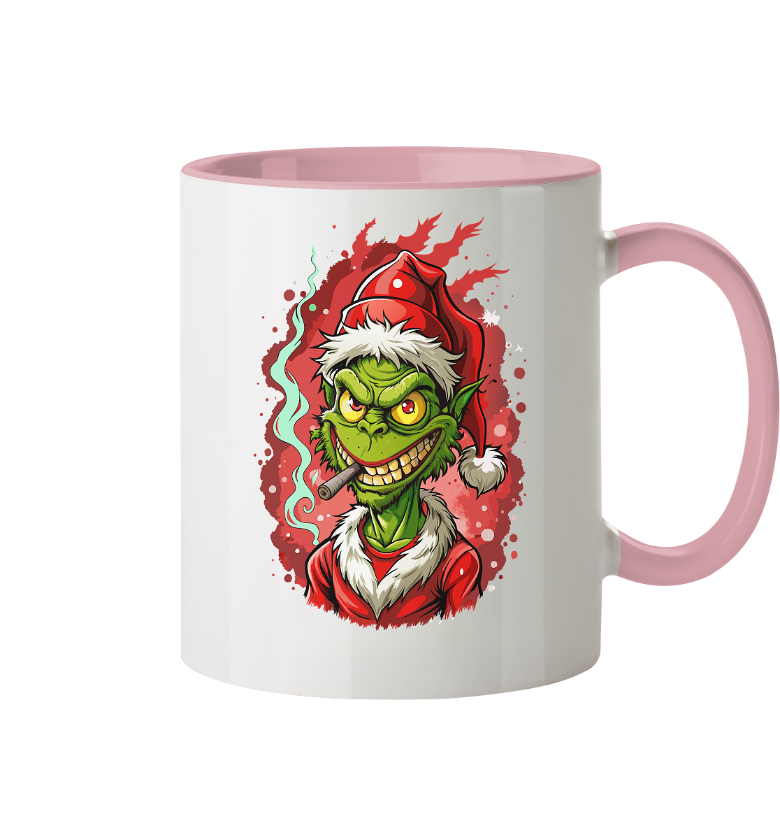 Angry Grinch - Tasse zweifarbig