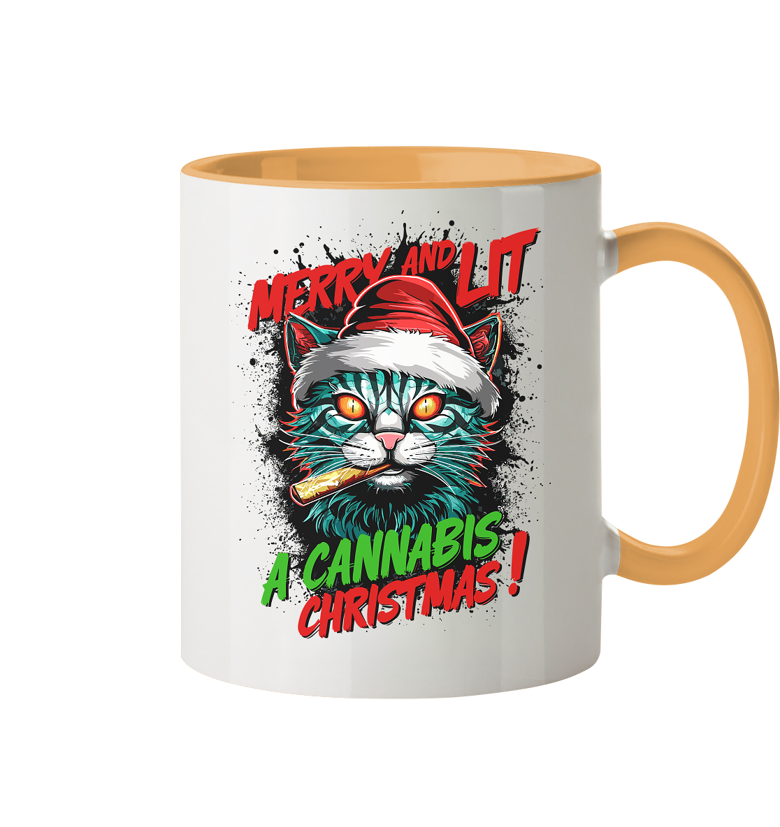 Cannabis Christmas - Tasse zweifarbig
