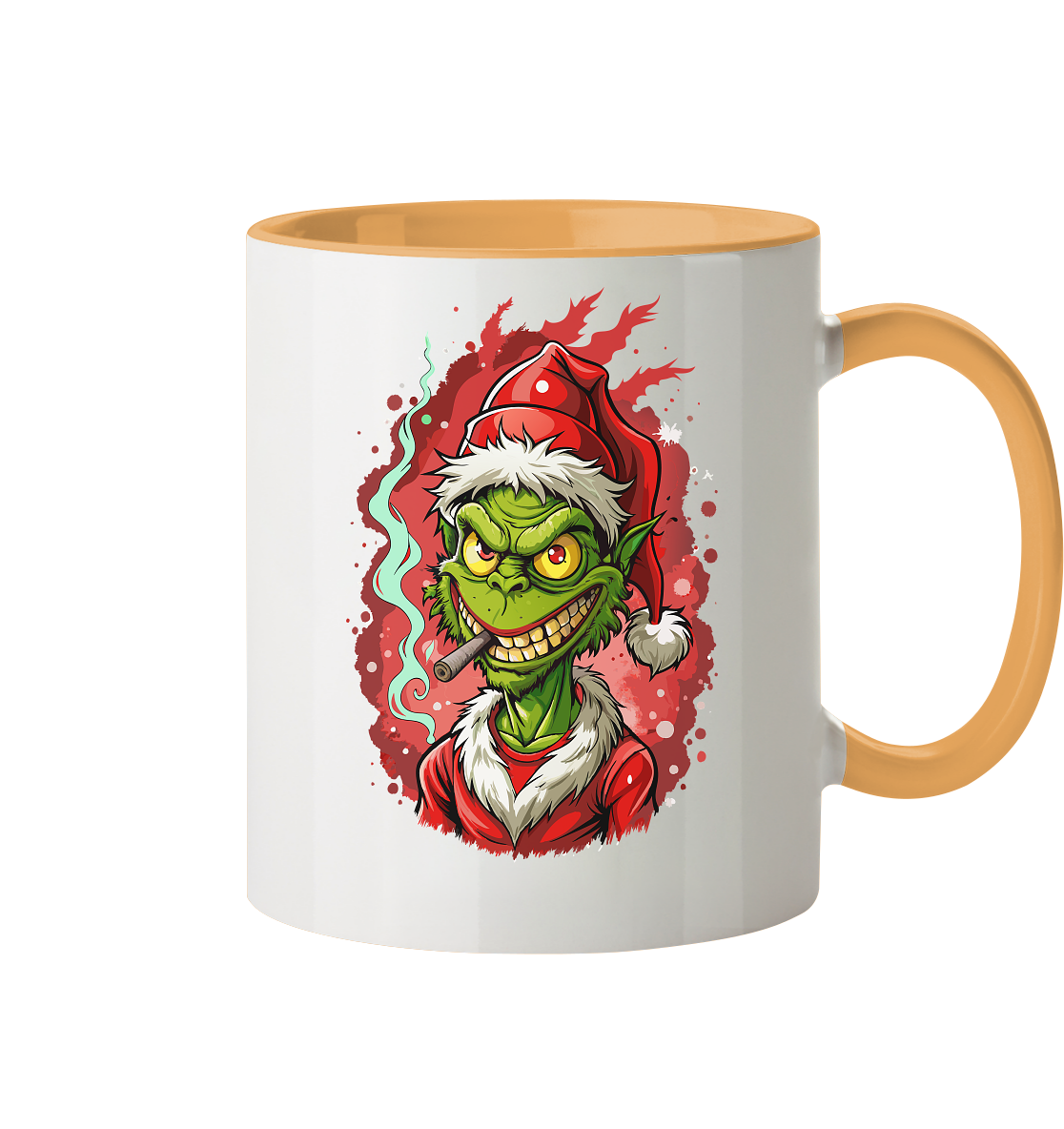 Angry Grinch - Tasse zweifarbig