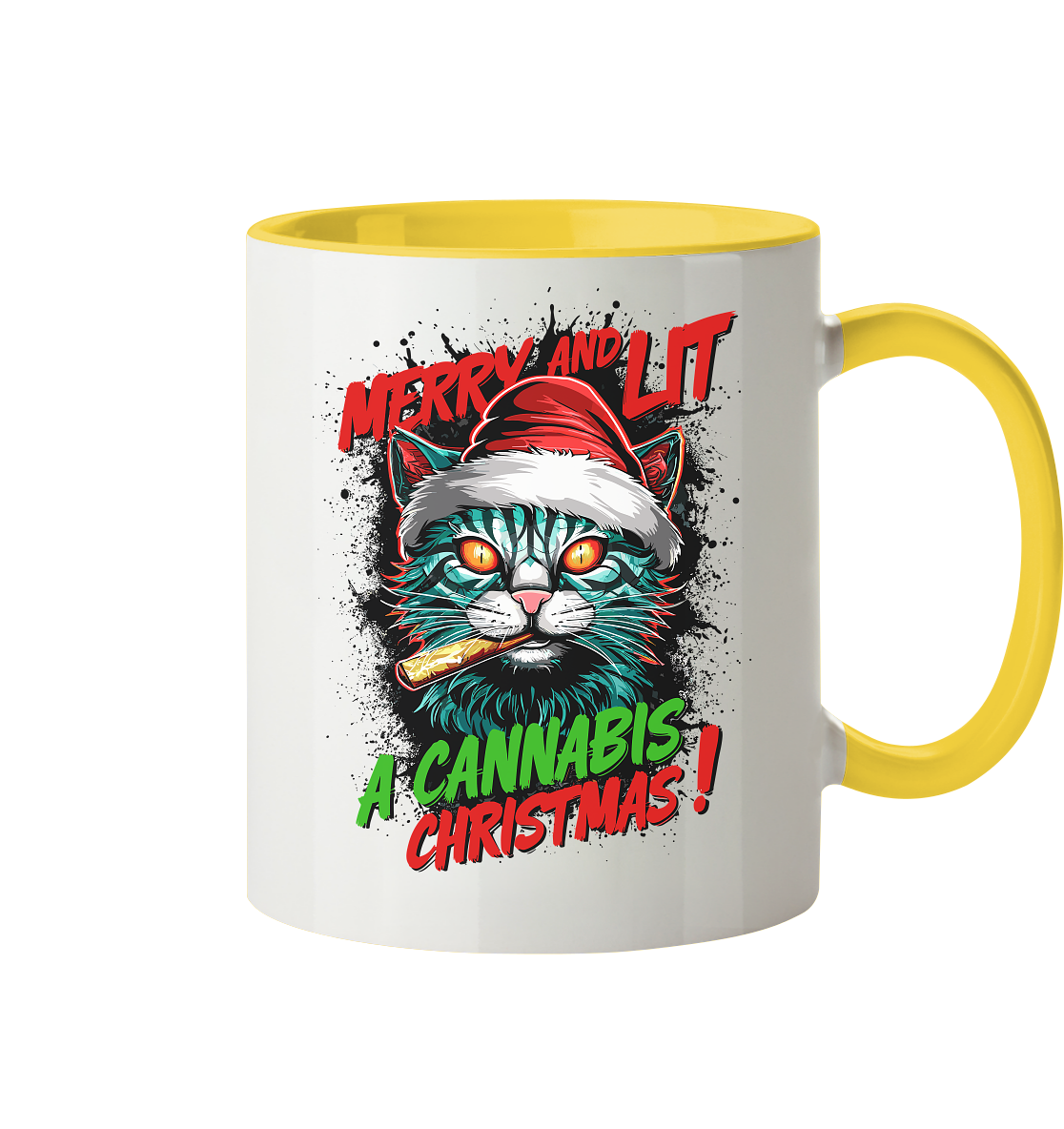 Cannabis Christmas - Tasse zweifarbig
