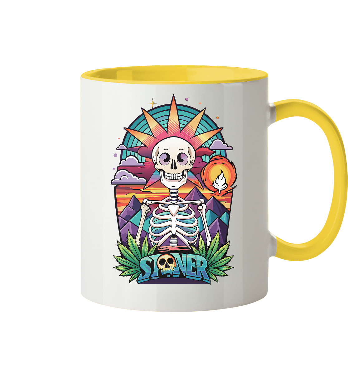 Color Stoner Skeleton - Tasse zweifarbig