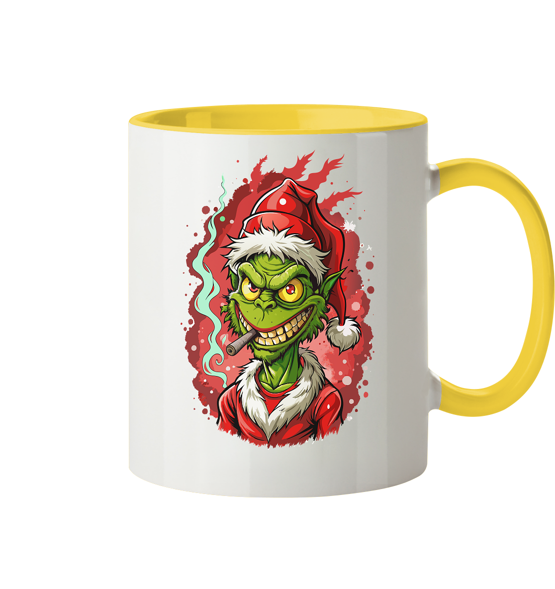 Angry Grinch - Tasse zweifarbig