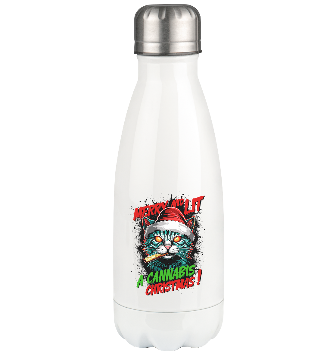 Cannabis Christmas - Thermoflasche 350ml
