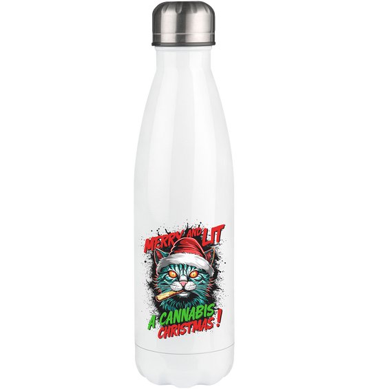 Cannabis Christmas - Thermoflasche 500ml