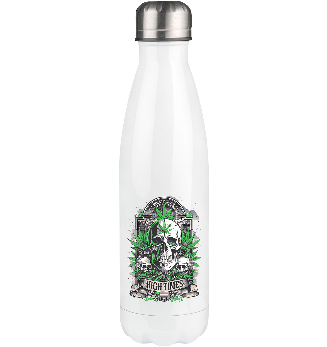 High Times Skull Green - Thermoflasche 500ml