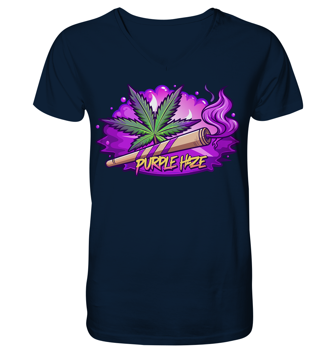 Purple Haze Joint - Gentlemen V-Neck Shirt