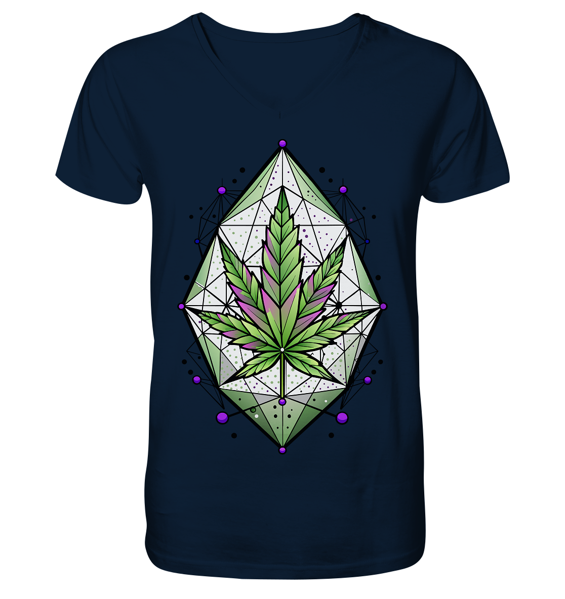 Leaf Construct - Gentlemen V-Neck Shirt