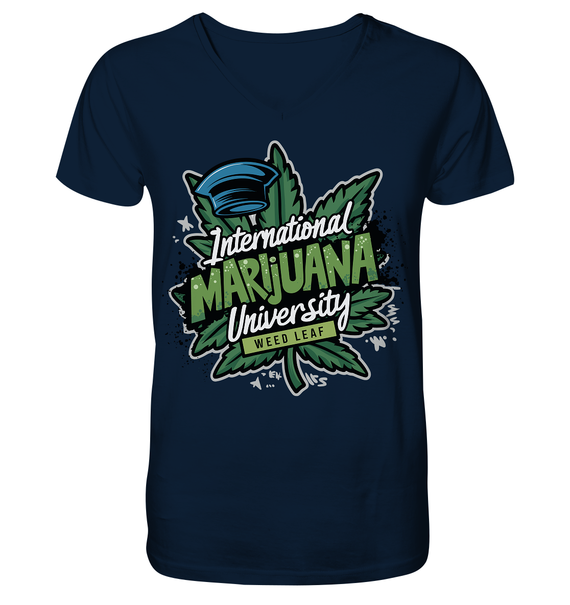 Marijuana University - Gentlemen V-Neck Shirt