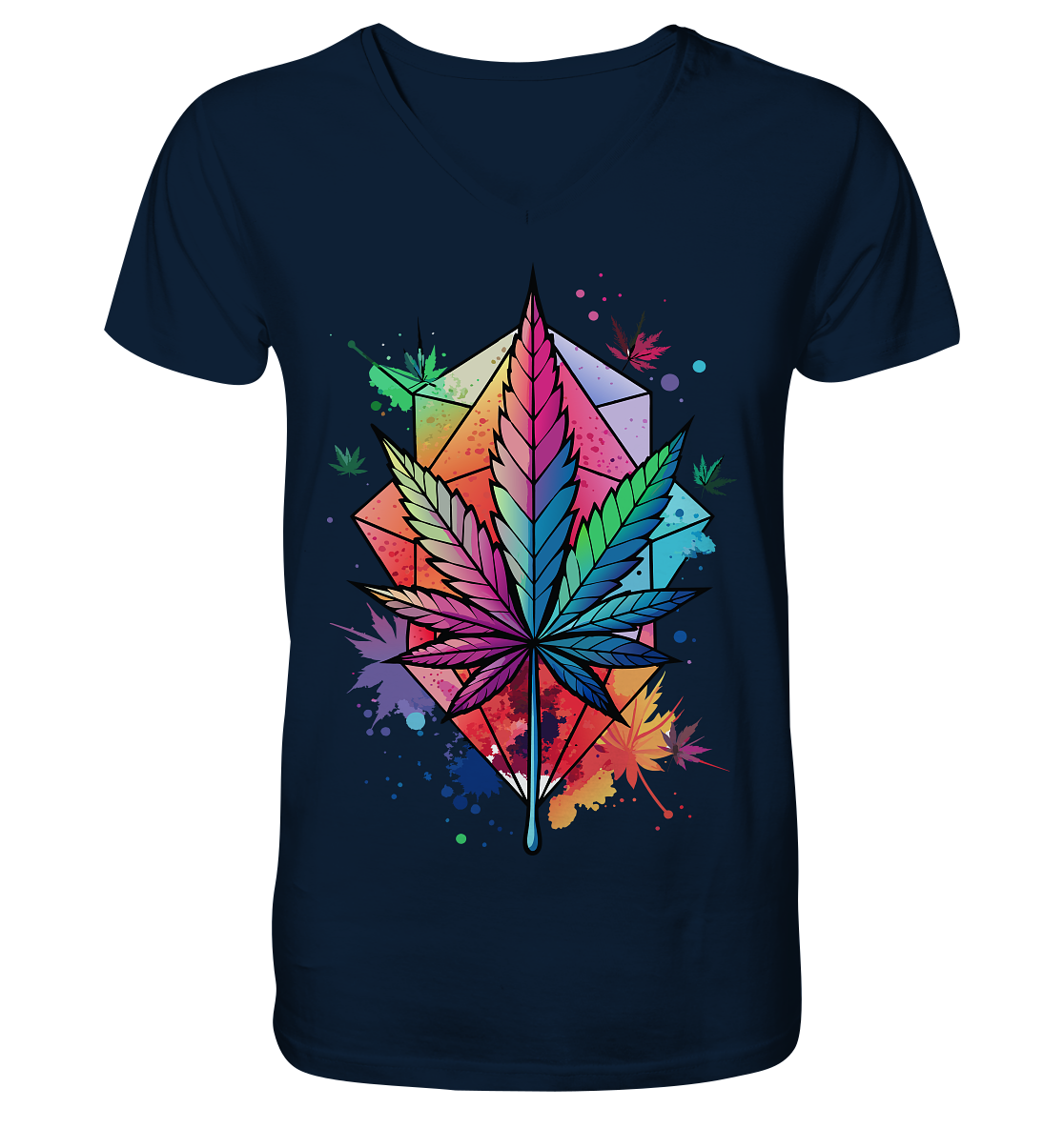 Color Leaf 2 - Gentlemen V-Neck Shirt