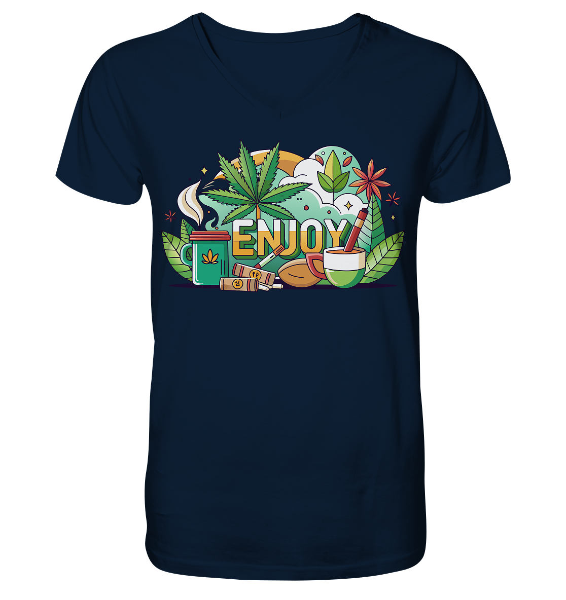 Enjoy - Gentlemen V-Neck Shirt