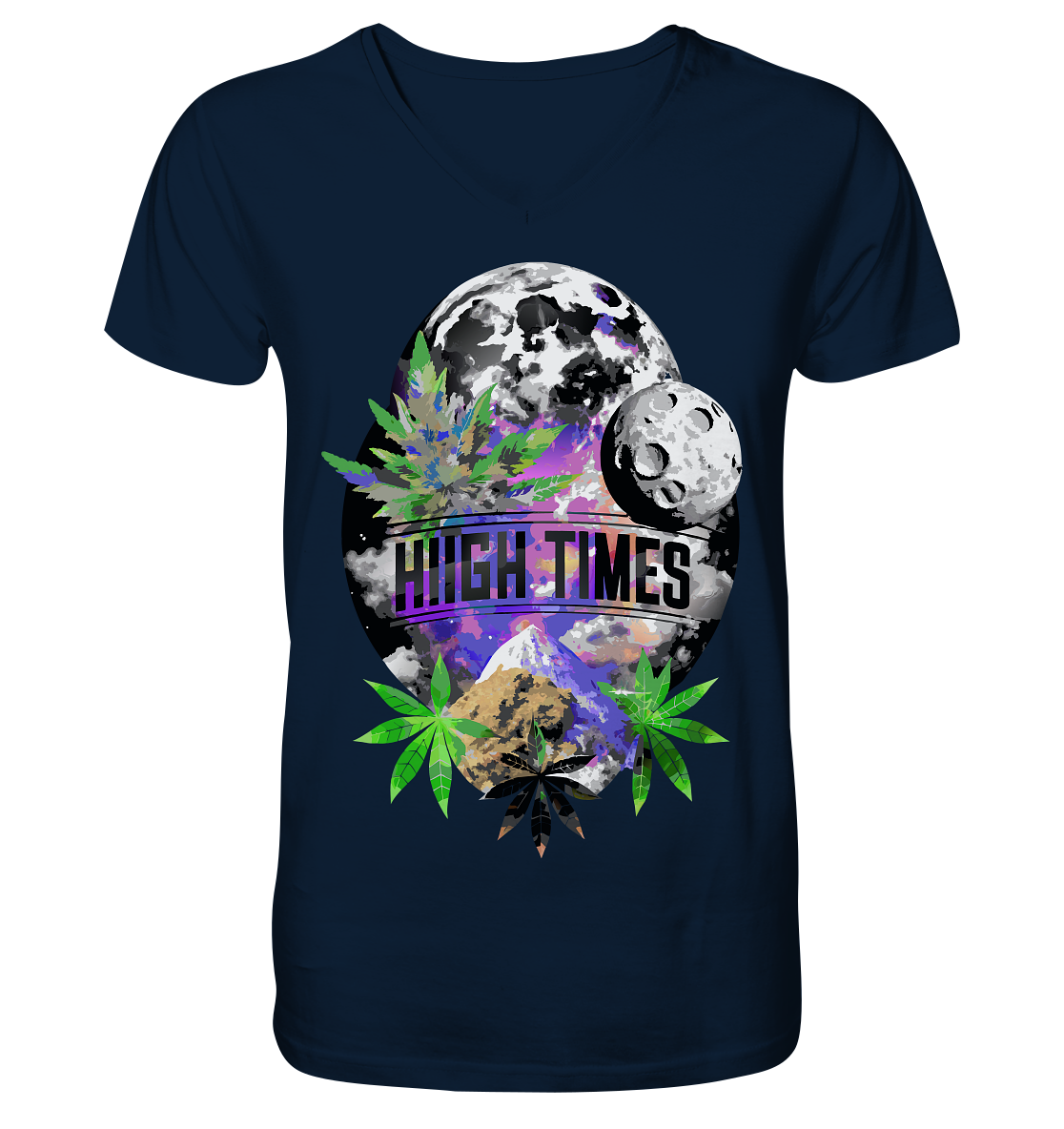 High Times Moon - Gentlemen V-Neck Shirt