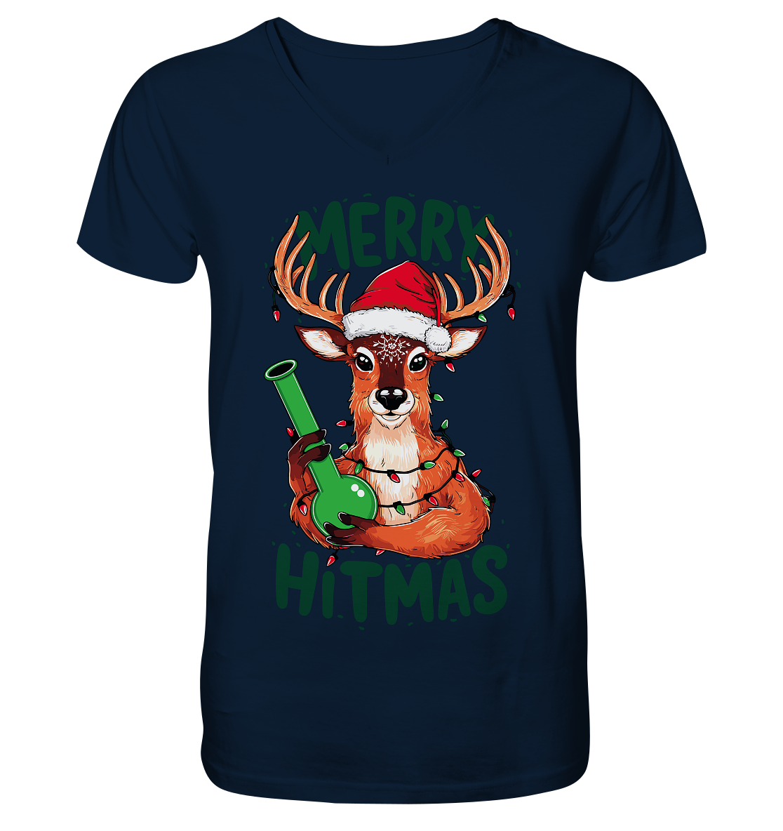 Bong Reindeer - Gentlemen V-Neck Shirt