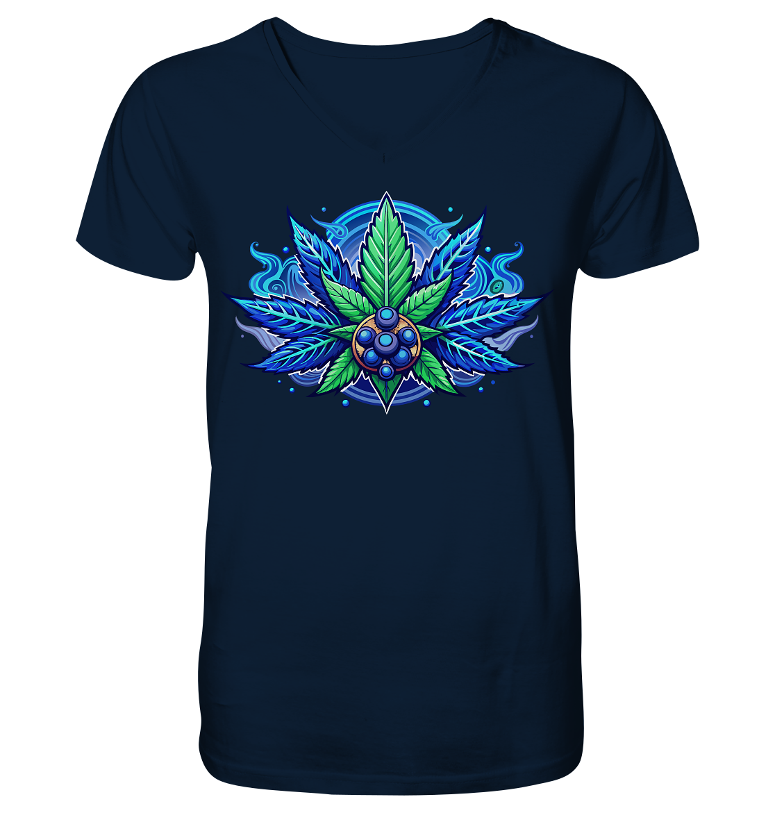 Blue Leaf - Gentlemen V-Neck Shirt