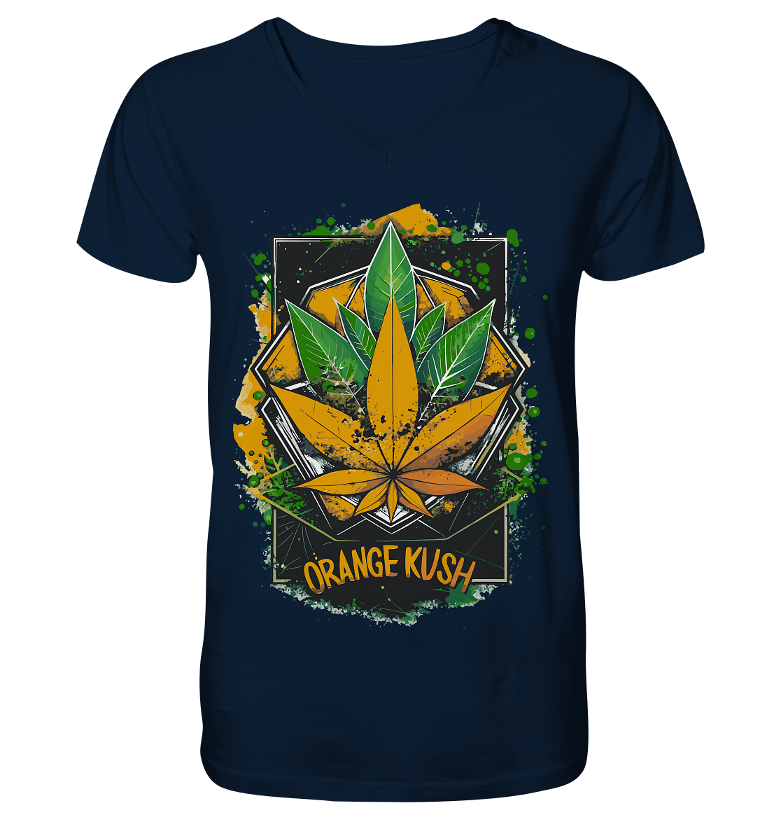 Orange Kush - Gentlemen V-Neck Shirt