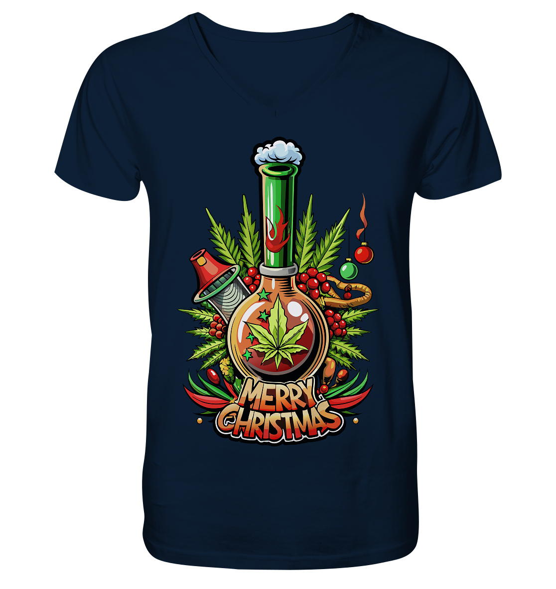 Bong Christmas - Gentlemen V-Neck Shirt